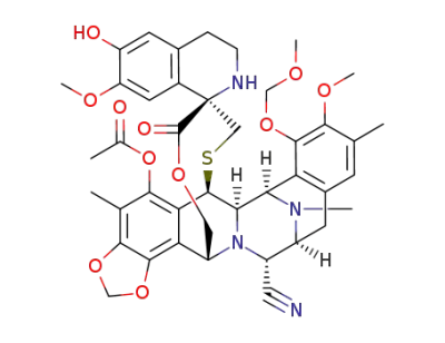 (1'R,6R,6aR,7R,13S,14R,16R)-5-(acetyloxy)-3',4',6,6a,7,13,14,16-octahydro-6'-hydroxy-7',9-dimethoxy-8-(methoxymethoxy)-4,10,23-trimethyl-19-oxo-spiro[6,16-(epithiopropanoxymethano)-7,13-imino-12H-1,3-dioxolo[7,8]isoquino[3,2-b][3]benzazocine-20,1'(2'H)-isoquinoline]-14-carbonitrile