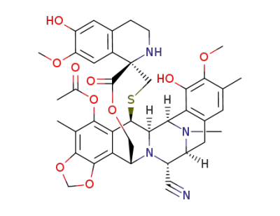 (1'R,6R,6aR,7R,13S,14R,16R)-5-(acetyloxy)-3',4',6,6a,7,13,14,16-octahydro-6',8-dihydroxy-7',9-dimethoxy-4,10,23-trimethyl-19-oxo-spiro[6,16-(epithiopropanoxymethano)-7,13-imino-12H-1,3-dioxolo[7,8]isoquino[3,2-b][3]benzazocine-20,1'(2'H)-isoquinoline]-14-carbonitrile